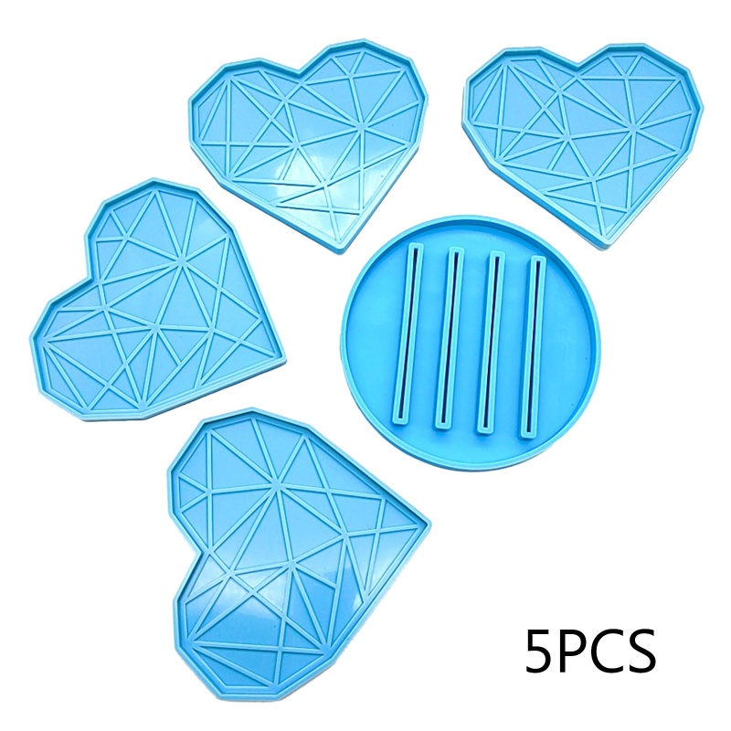 Khuôn Silicone Làm Đế Lót Cốc Bằng Resin