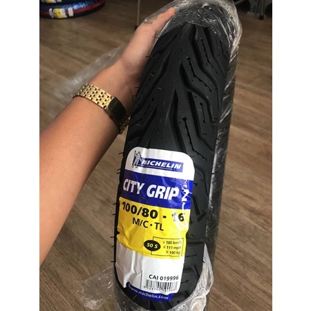 VỎ XE LỐP XE - MICHELIN (GAI CITY GRIP 2) - VỎ TUBELESS 16 INCH..- PTNKCH