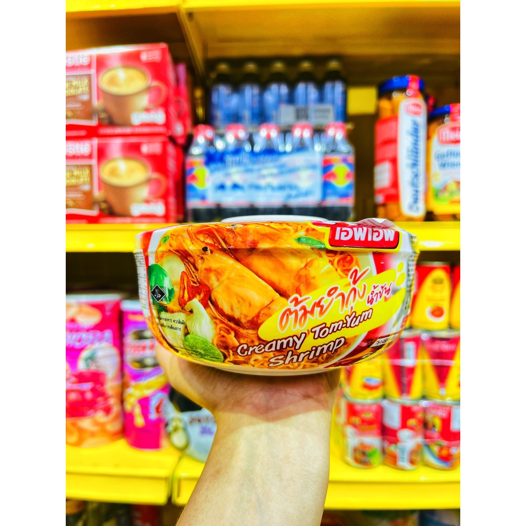 Mì Tô FF Thái Lan Cay Cay Thơm Ngon Ăn Cực Đã Tô 65g ( 6 Vị Gà Kho Đùi Gà Nấm Tôm Chua Lẩu Thái Lẩu Hải Sản)