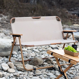 HOMFUL Ghế gấp hợp kim nhôm, ghế gấp đôi, ghế gấp di động, ngoài trời, cắm trại vệt bình thường, ghế bãi biển OT0116