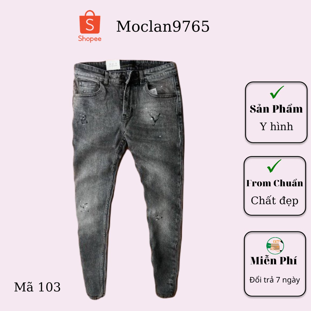 Quần jean nam cao cấp, chất liệu bò ( jean ) mềm mịn, from chuẩn, có nhiều mẫu đi kèm Moclan69