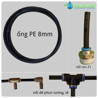 Cuộn 100m ống LDPE phun sương 8mm