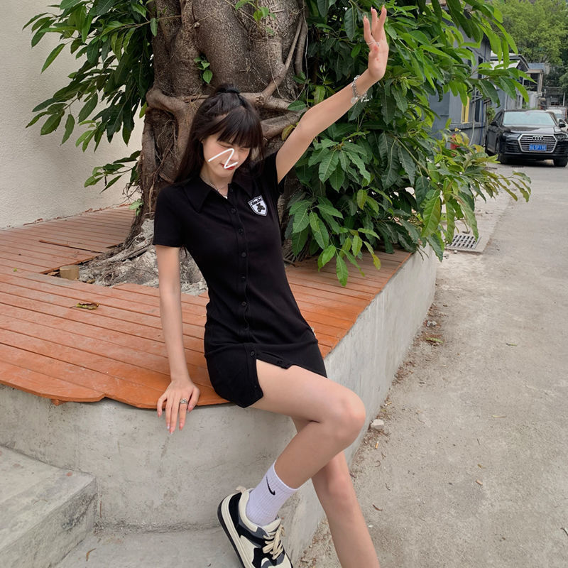 Đầm Polo Ngắn Tay Xinh Xắn Theo Phong Cách Hàn Quốc Dành Cho Nữ