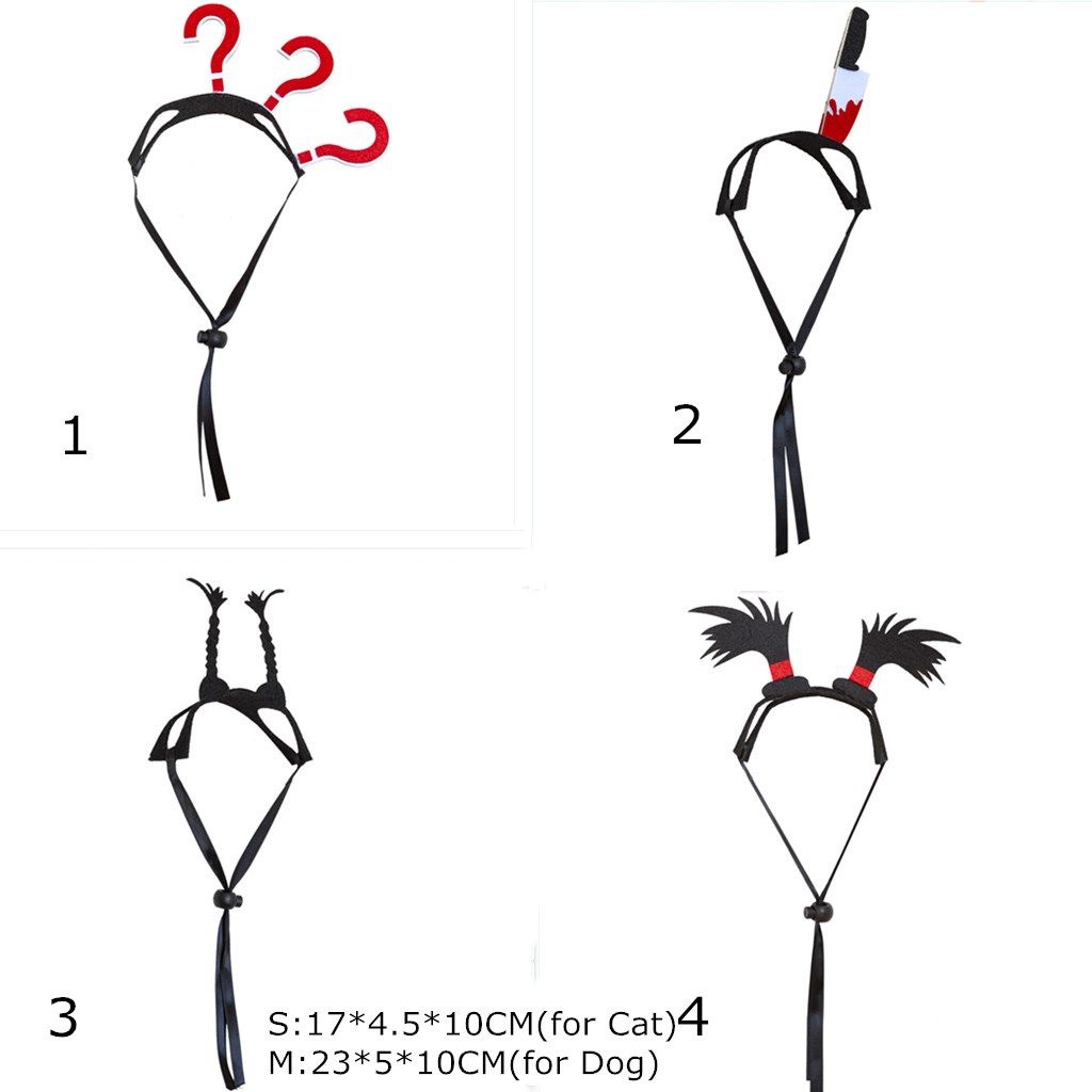 Băng đô cài tóc hình sừng tuần lộc hóa trang Halloween cho thú cưng