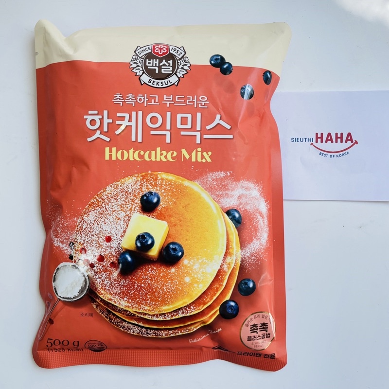 Bột làm bánh pancake cho bé hàn quốc CJ Beksul Hotcake mix 500g