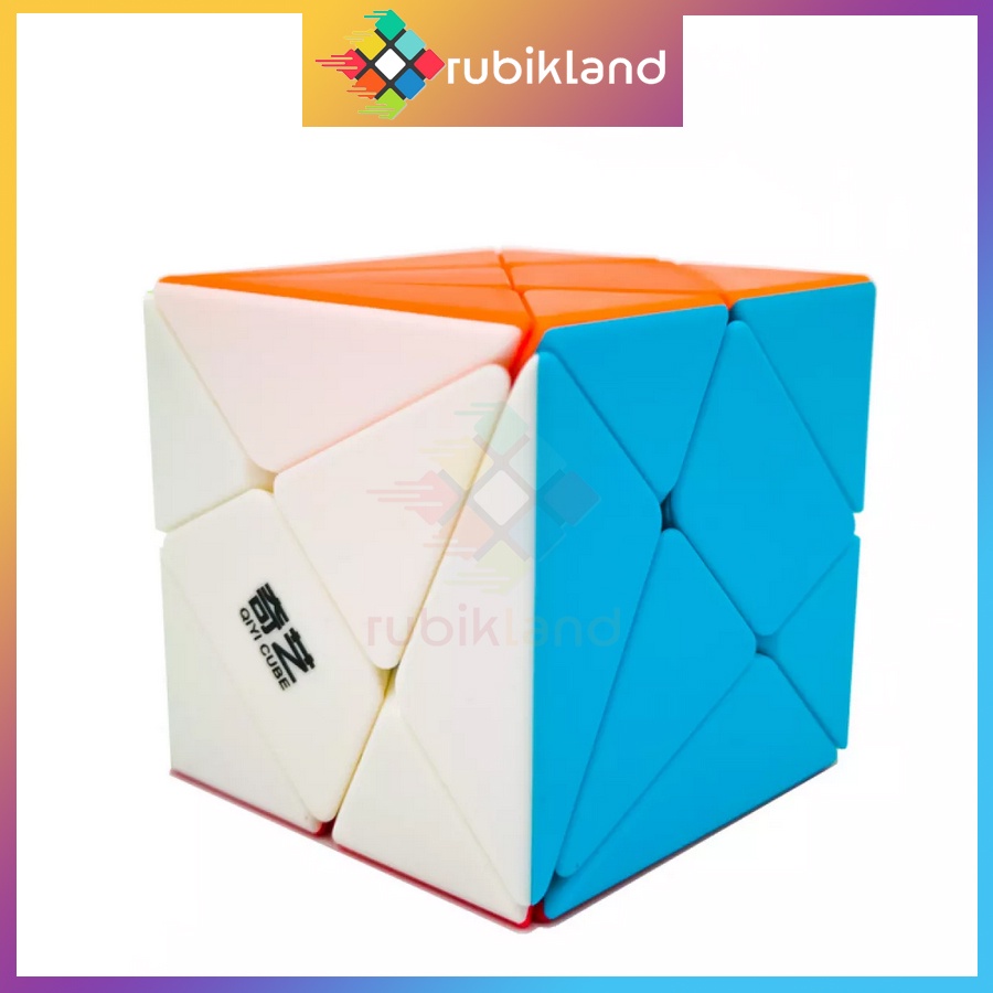 Rubik QiYi Axis Cube Stickerless Rubic Biến Thể 3x3 Đồ Chơi Trí Tuệ Trẻ Em