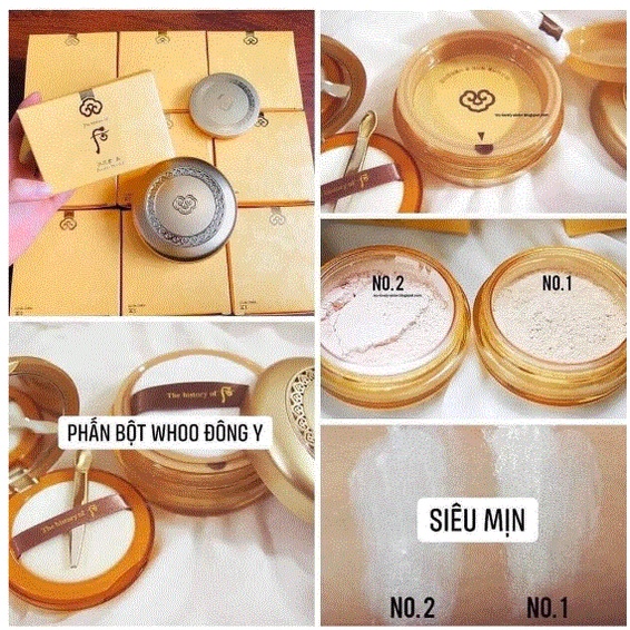 Phấn phủ Đông Y bắt sáng dạng bột Whoo Gongjinhyang Mi Jewelry Powder 28g - Chuẩn chính hãng LG Hàn Quốc