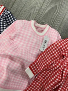 VÁY LEN KẺ SIÊU XINH CHO BÉ GÁI