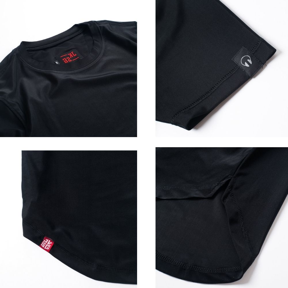 Áo thun vạt bầu coolmax JKSG, áo thun co giãn mát mẻ, áo vạt bầu ít nhăn, thoáng mát thích hợp vận động, tập thể thao