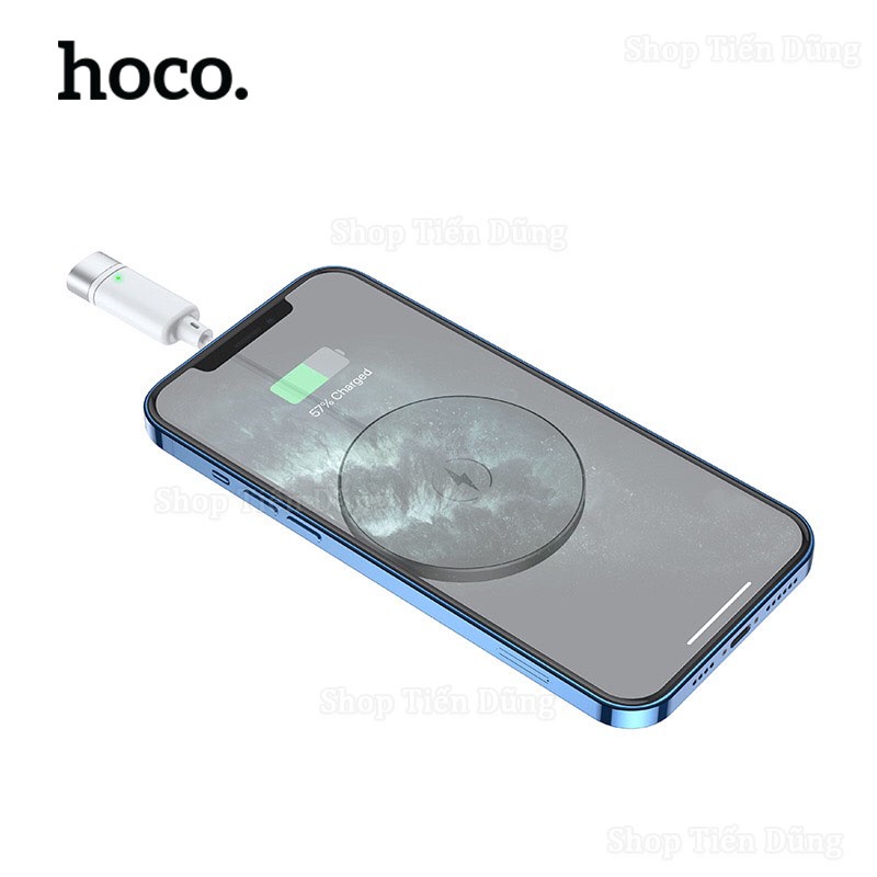 Đế Sạc Không Dây Hoco CW31 Hỗ Trợ Sạc Nhanh 15W Có Chân Sạc Type-C Nhỏ Gọn Chính Hãng