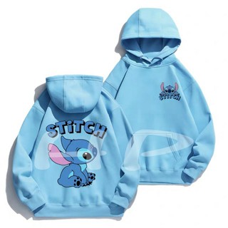 Áo hoodie stitch thú tai dài in 2 mặt chất nỉ bông dày siêu ấm 65