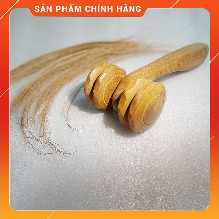 Dụng cụ massage toàn thân FREESHIPDụng cụ massage hai bánh gỗ giúp thư giãn cơ thể