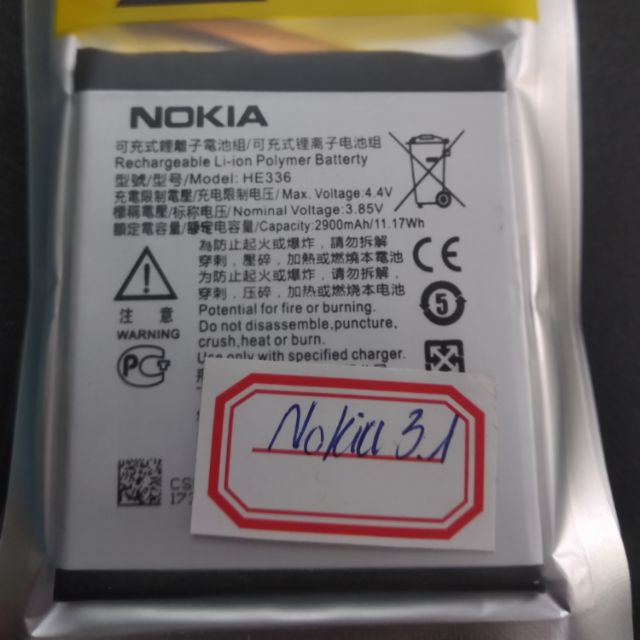 Pin nokia 3.1/ HE 336