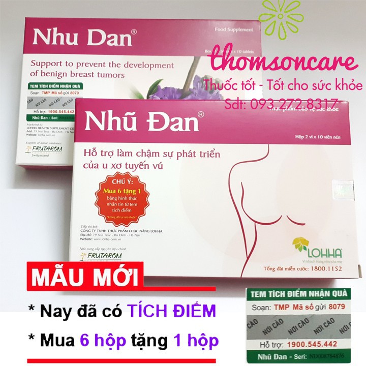 Nhũ Đan  - Mua 6h tặng 1h bằng tem tích điểm - hỗ trợ phòng ngừa U vú từ thảo dược