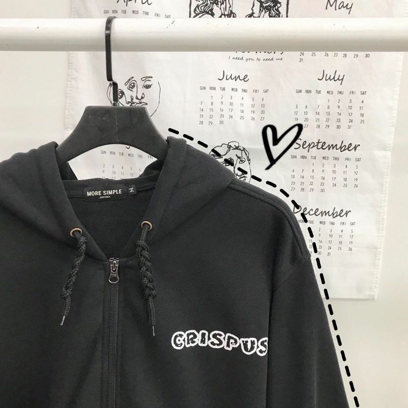 Áo Hoodie nỉ bông CRISPUS Daski phong cách ulzzang