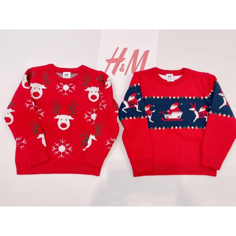 Áo len 2 lớp HM Noel cho bé siêu xinh