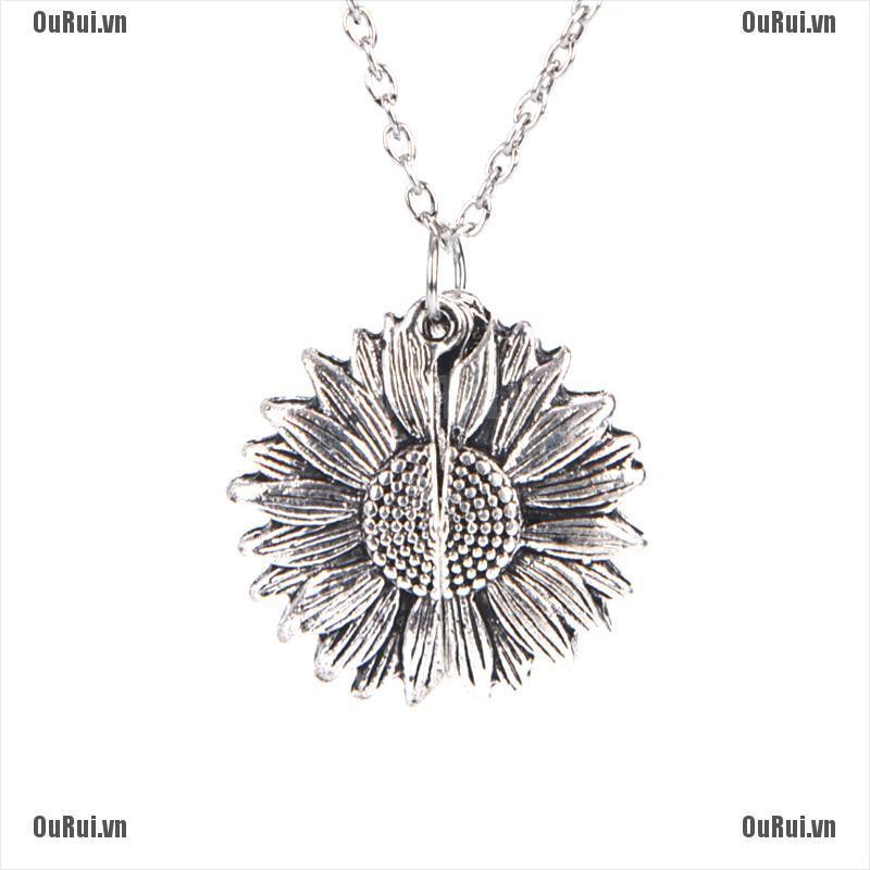 Vòng cổ Mặt Hình Hoa Hướng Dương Mở Khóa Thời Trang