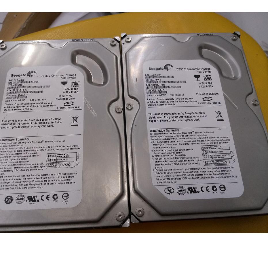Ổ Cứng Ide Seagate Full Contents Ps2 160gb