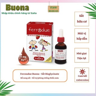 Sắt hữu cơ cho bé - Ferrodue Buona CP69 Vitaminmevabe.com - Nhập khẩu chính hãng từ Italia