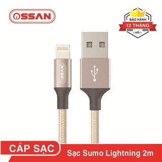 Dây cáp dù sạc nhanh Ossan Lightning SUMO-C1I200 dùng cho Iphone chiều dài hấp dẫn
