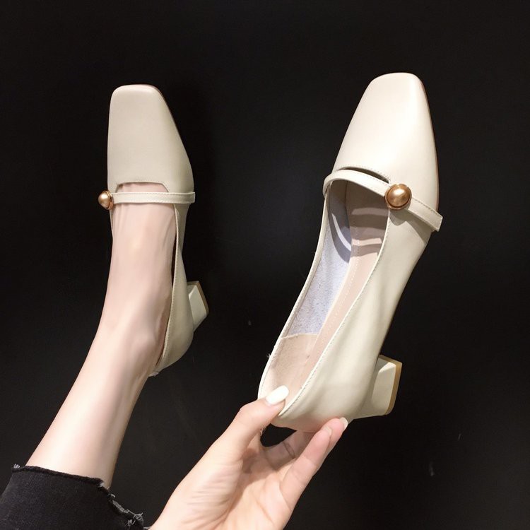 Giày Búp Bê Đế Thô Thiết Kế Cỡ Nhỏ Thời Trang Pháp 2020 Cao Cấp Cho Nữ | BigBuy360 - bigbuy360.vn