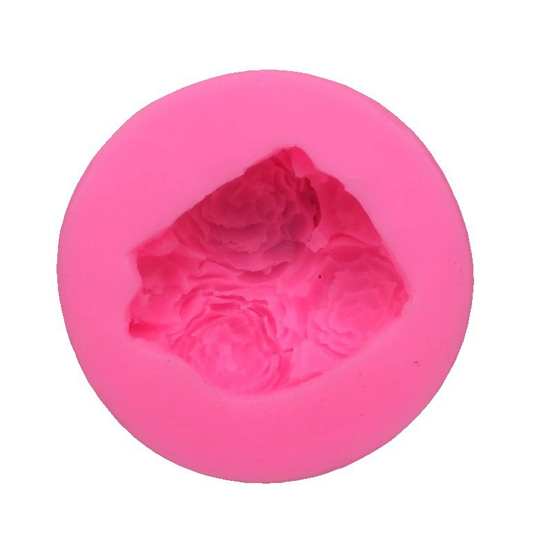 [KHUÔN 4D SALE] Khuôn Silicon Hoa Mẫu Đơn Chùm 5 Bông