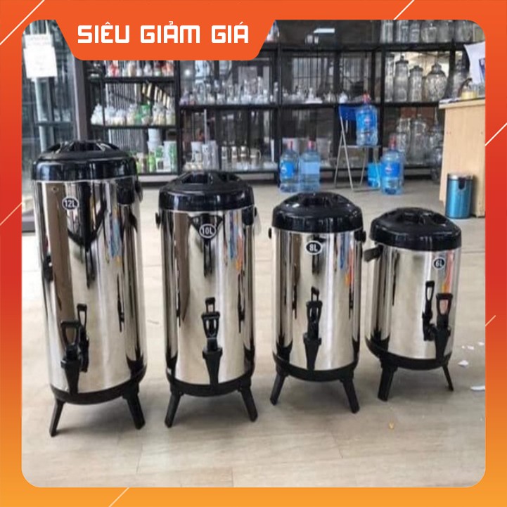 bán sỉ lẻ 😍😍Bình Giữ Nhiệt Ủ Trà sữa inox có 3 lớp - Bình Giữ nóng Loại Tốt 🤣🤣 hàng đẹp chuẩn