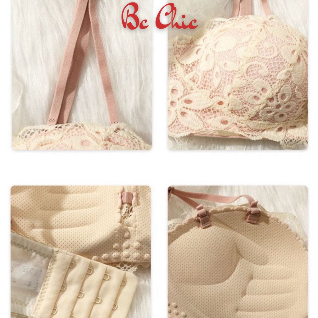 Áo Lót Nữ , Áo Ngực Nữ không gọng mềm mại thiết kế họa tiết ren hoa sexy quyến rũ mã A0779 BC_CHIC LINGERIE