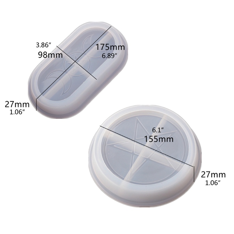 Khuôn Silicon Làm Giá Đỡ Trang Sức Epoxy DIY