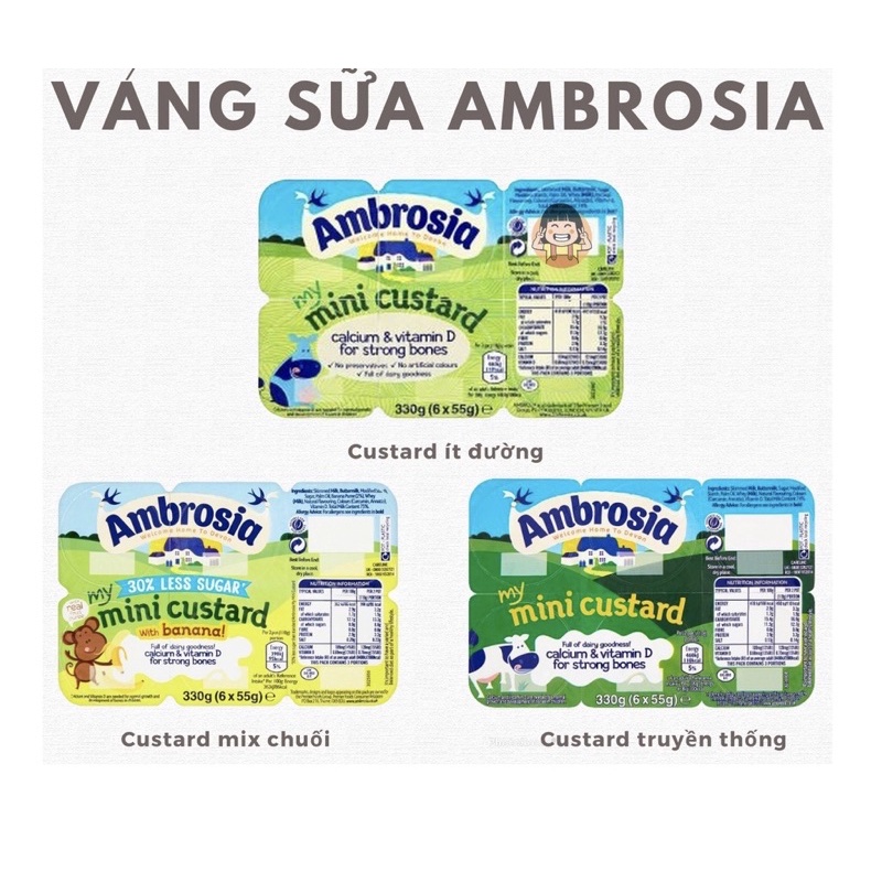 Váng Sữa Ambrosia Cho Trẻ Từ 6 Tháng Tuổi (Hàng Air Anh)