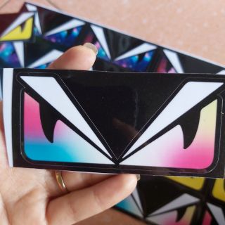 Combo 2 Tem Sticker Con Mắt Ngang Fendi Màu Độc Quyền Tại Shop Giá Rẻ #2k Dán Xe Dán Nón, Điện Thoại