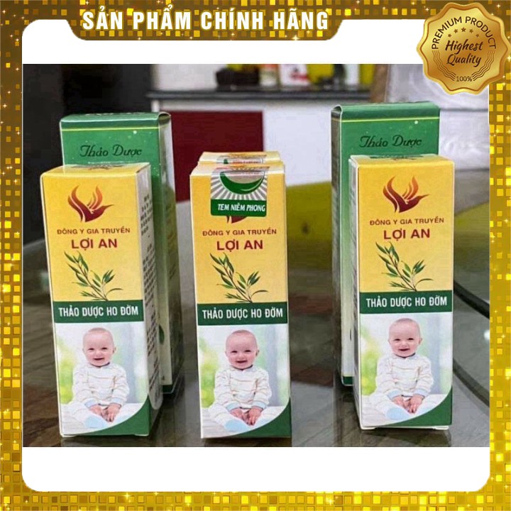 [Hết ho đờm ] Thảo dược ho đờm Lợi An - Tinh Dầu ho đờm Lợi An+ Cao lá thường xuân tỏi đen chanh đào