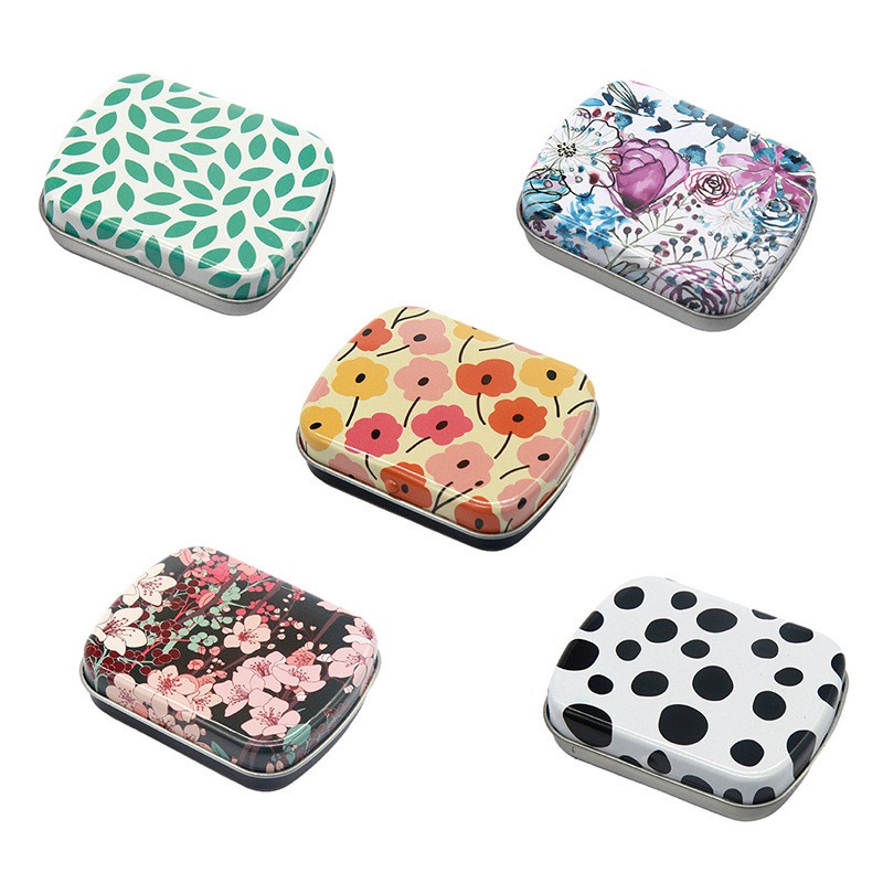 Hộp Thiếc Mini Đựng Bánh Kẹo / Trang Sức Nhiều Màu Dễ Thương