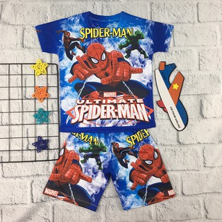 Quần áo trẻ em dành cho bé trai, siêu nhân HULK , Spiderman, Superman, Batman,bộ đồ siêu anh hùng, siêu nhân nhện 3D-012