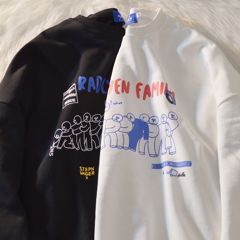 【ZHELIHANGFEI】Áo Thun Tay Dài Dáng Rộng Kiểu Nhật Bản Dễ Phối Đồ