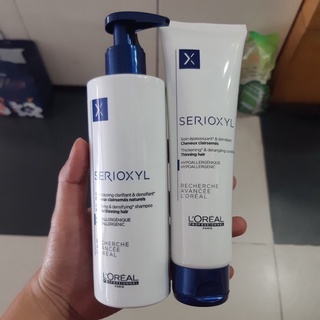 Dầu gội xả kích thích mọc tóc L'oréal Serioxyl FULLER 250ml/150ml ( mẫu mới )