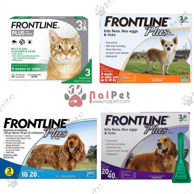 Frontline Plus Nhỏ Gáy Ve Rận Bọ Chét Cho Chó Mèo