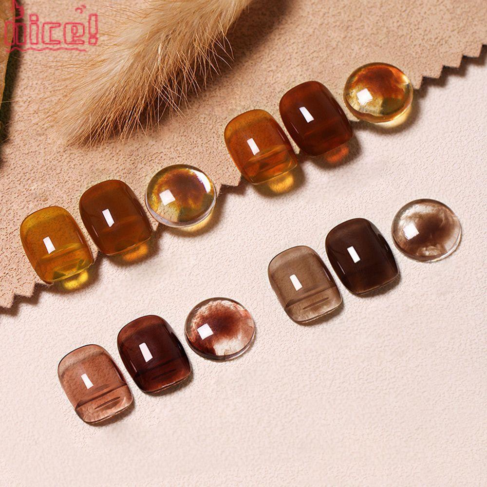 Sơn Móng Tay 15ml Dạng Gel Màu Hổ Phách / Trà Sữa / Caramel Bán Vĩnh Viễn