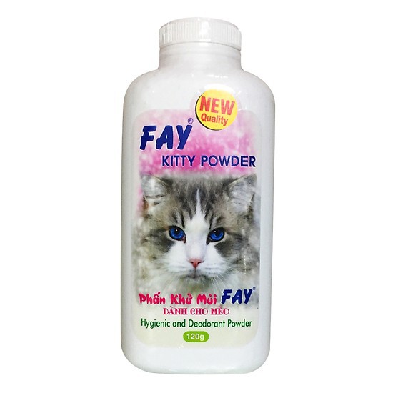 Phấn khử mùi Fay Puppy &amp; Kitty 120g (chó mèo)