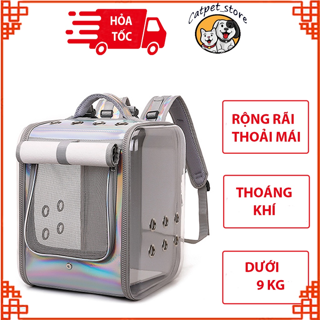 Balo Vận Chuyển Chó Mèo - Balo Vận Chuyển Chó Mèo Size Lớn Có Rèm Che