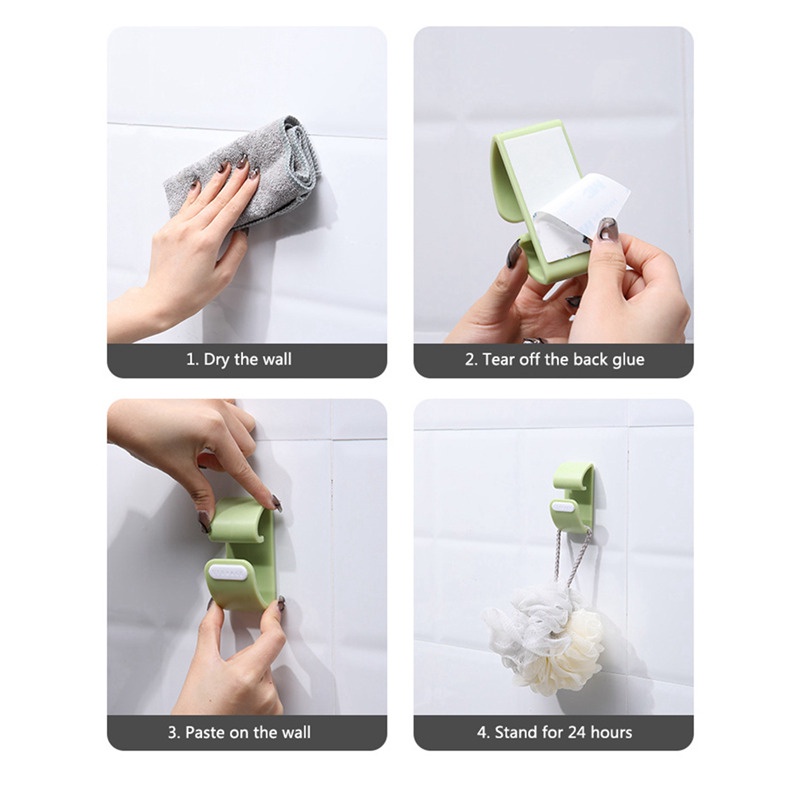 Móc thau rửa tự dính không thấm nước chắc chắn bền bỉ cho phòng tắm