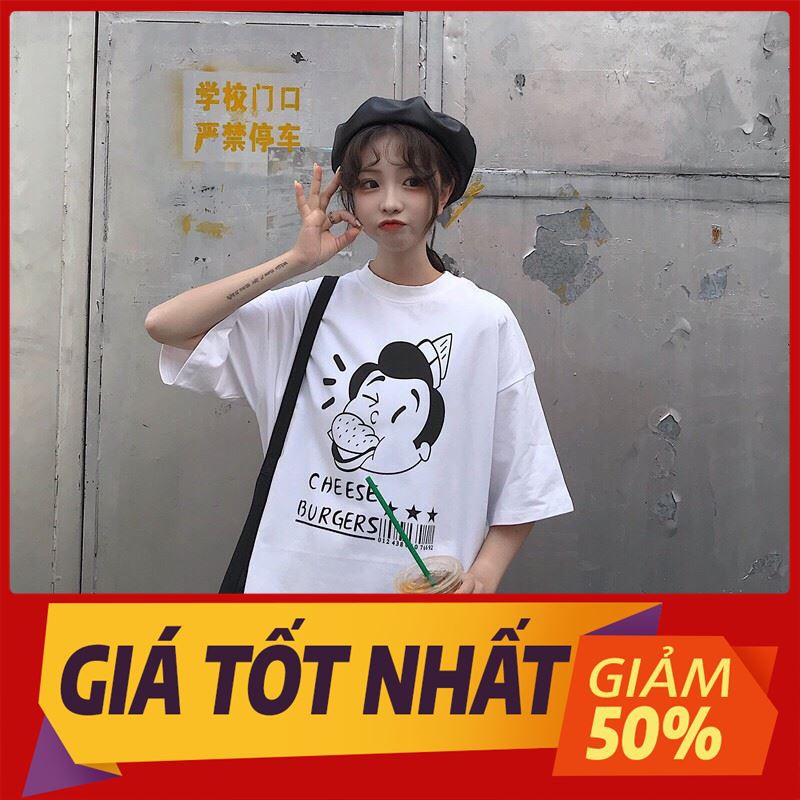 [ Sale Off ] [Siêu Rẻ] Áo thun tay lỡ, áo thun unisex SRTN8 thời trang owen