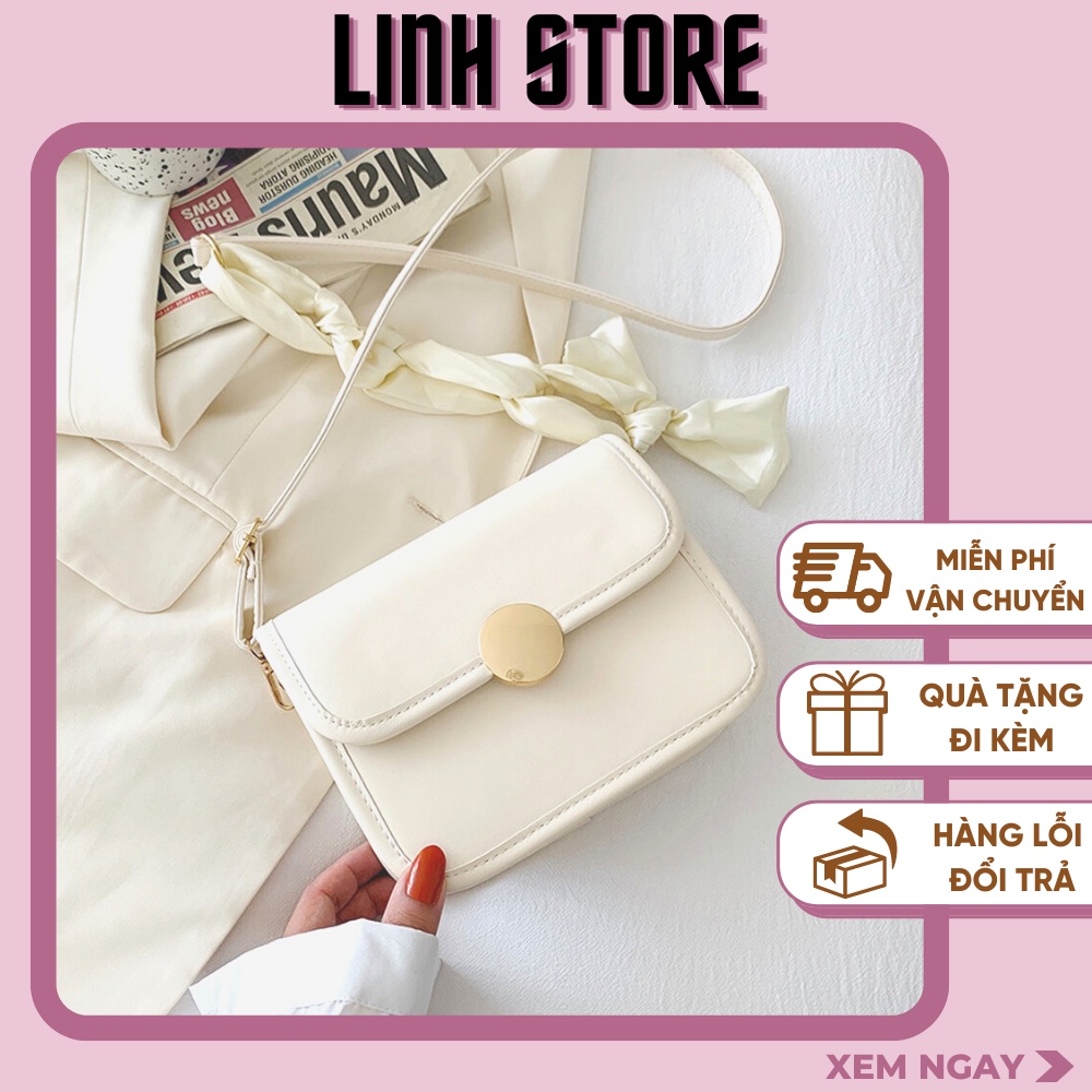 Túi Đeo Chéo Nữ Linh Store Túi Xách Nữ Dây Nơ Thời Trang Nữ Tính Đi Chơi Phong Cách Hàn Quốc