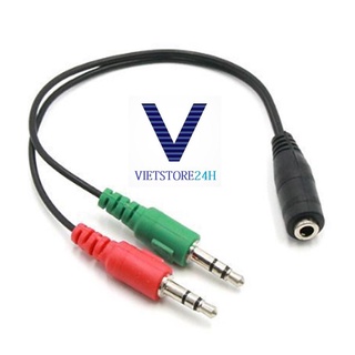 Dây gộp Jack tai nghe và micro