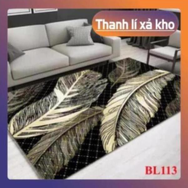 chăn ga giá rẻ Thảm trải sàn Sofa trang trí phòng khách Bali in 3D Nhung nỉ lì cao cấp phong cách hiện đại BL113