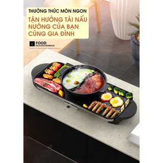 BẾP LẨU NƯỚNG ĐIỆN SIÊU TIỆN LỢI (Có 2 nguồn điện riêng biệt)