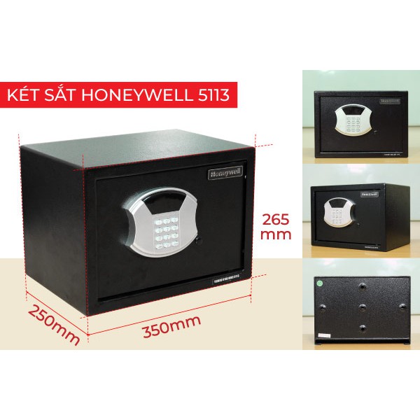 Két sắt an toàn Honeywell 5113 khoá điện tử- Chính hãng bảo hành 7 năm