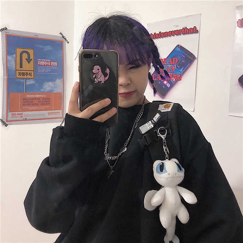 Móc Khóa Hình Búp Bê Hoạt Hình Phong Cách Harajuku 22F038