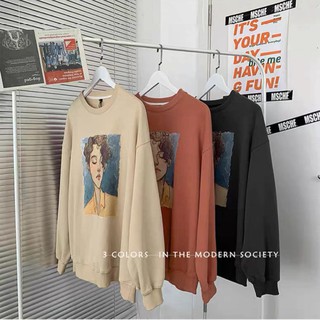 Áo Sweater Unisex Tóc Xoăn Lãng Tử