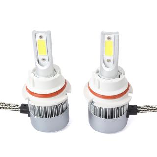 2 Đèn Pha Led C6 Cob 9004 36w 7600lm